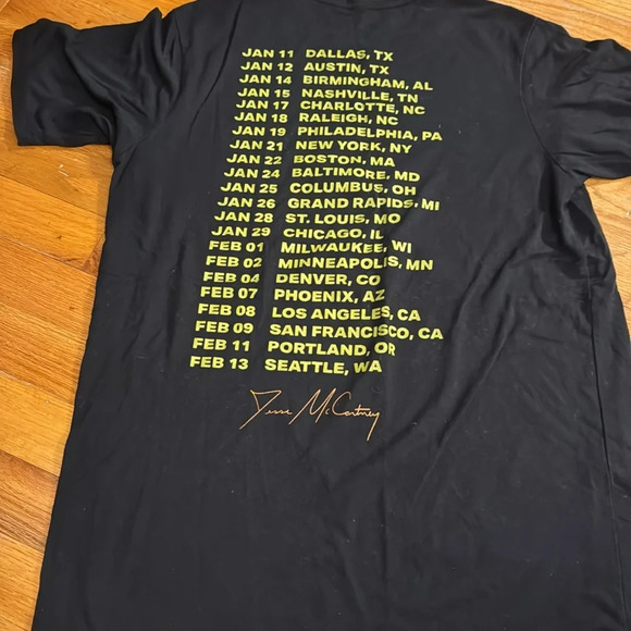 2019 Jessie McCartney "Resolution Tour" tee concert black short sleeve - Picture 4 of 4